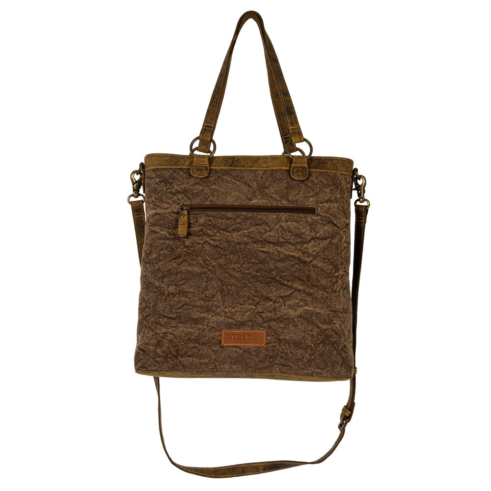 Sac Cube Mesa en toile avec poche et poil