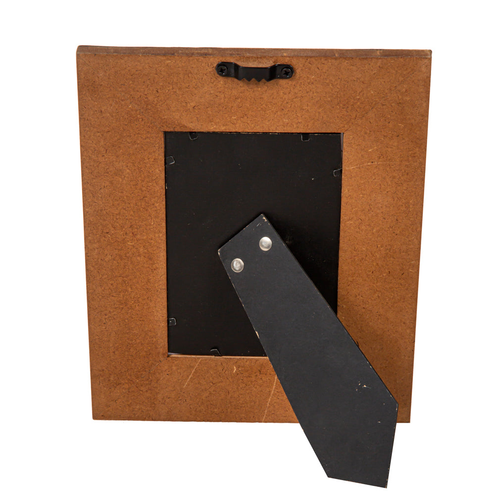 Cadre photo en cuir repoussé style western classique