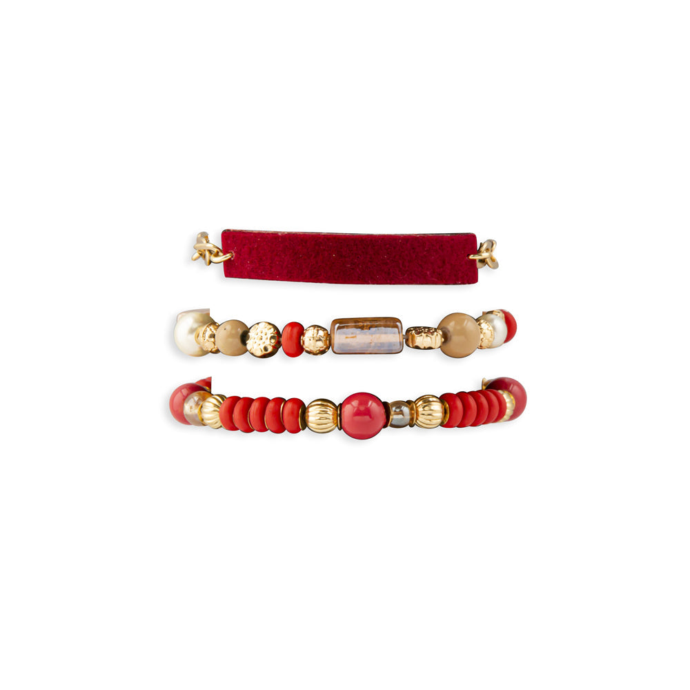 Bracelet superposé Dimensions Scarlet Sky