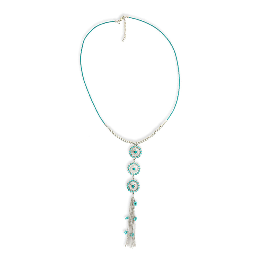 Collier à pampilles mini concho fleur Bloom