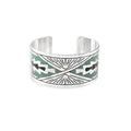 Bracelet manchette en métal gravé Day Rise