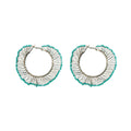 Boucles d'oreilles créoles tissées "Loop Weaver"