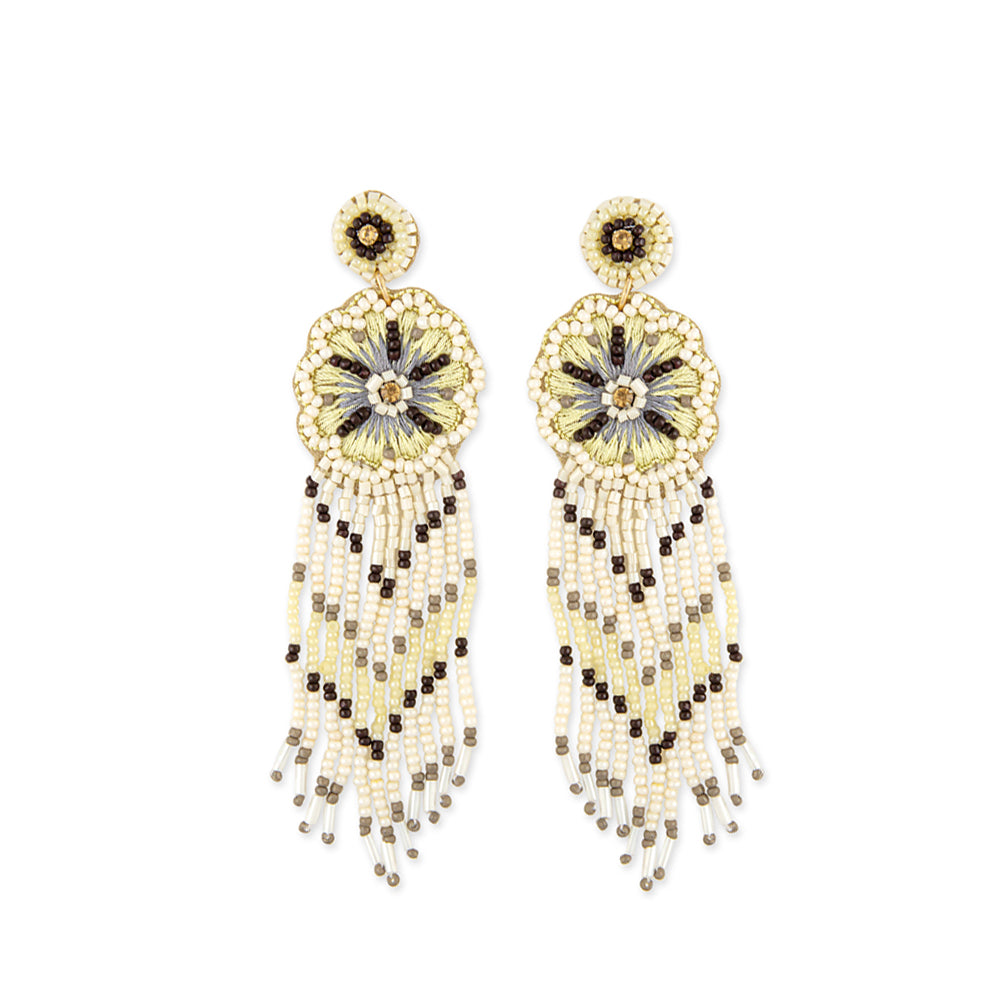 Boucles d'oreilles perlées Star Dance