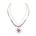 Collier pendentif Amethyst Blooming