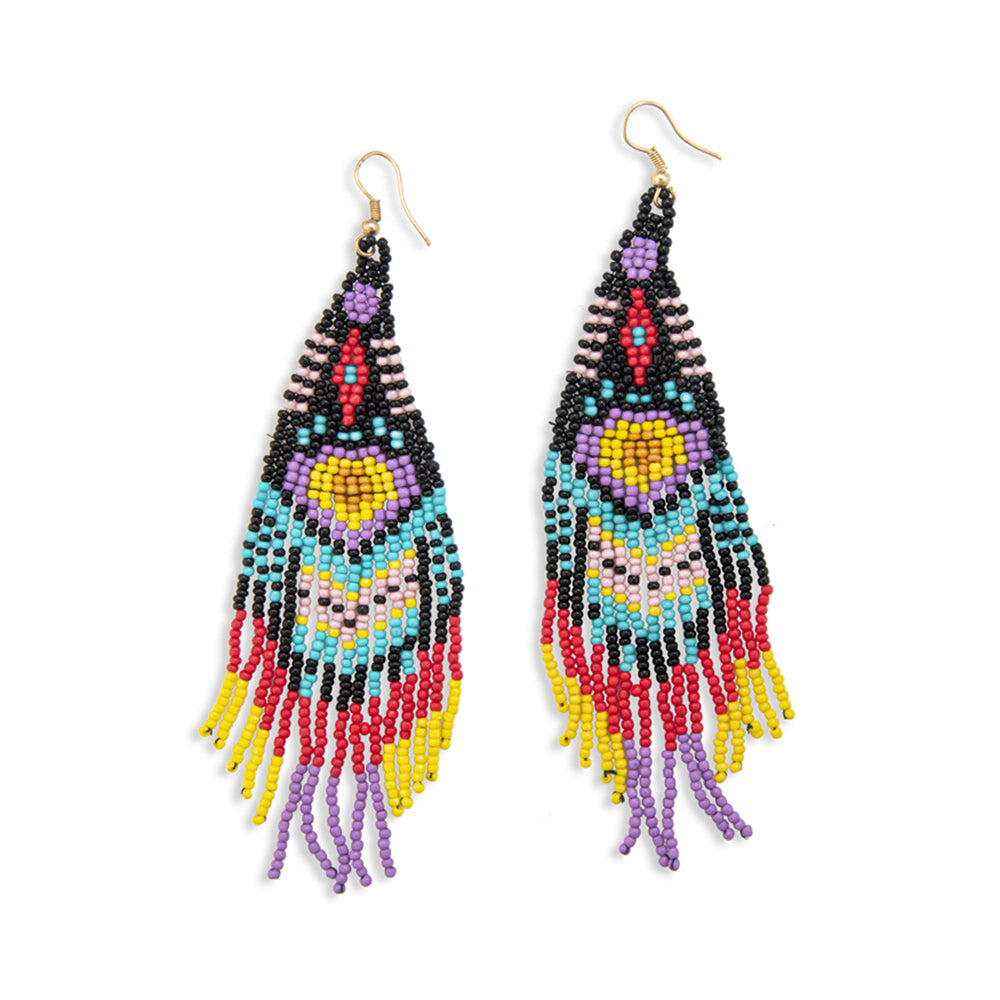 Boucles d'oreilles perlées "Danse de la joie"