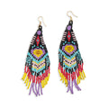 Boucles d'oreilles perlées "Danse de la joie"