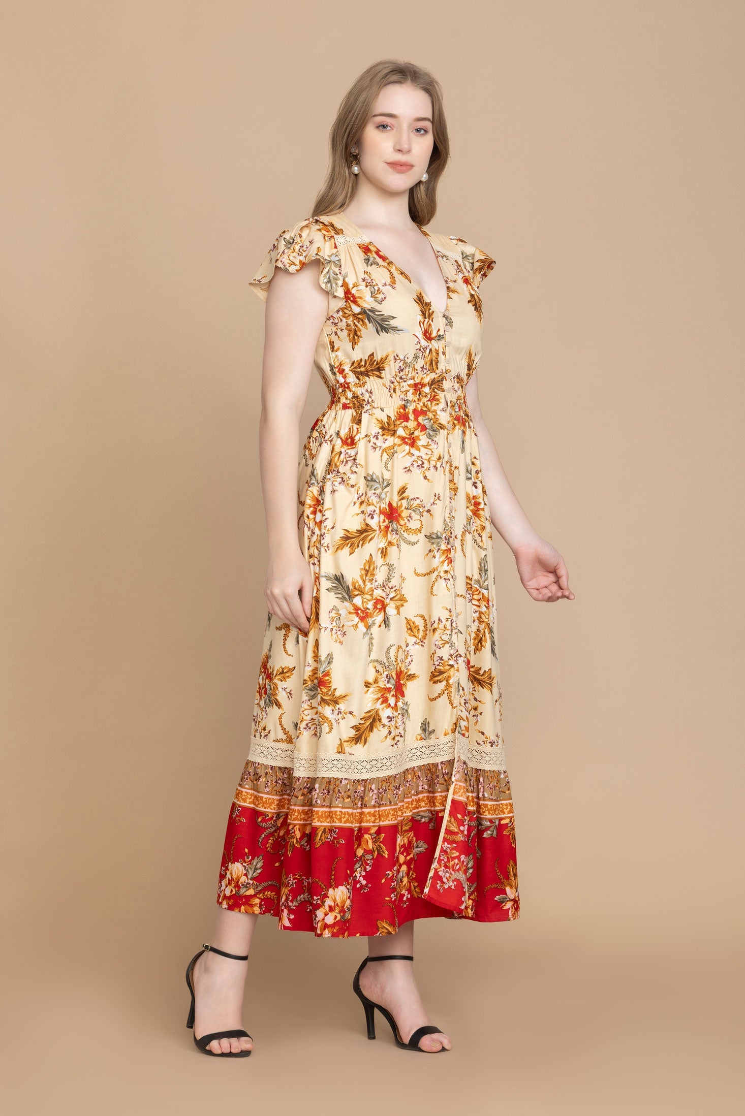 Robe à imprimés multiples Georgina Bohera