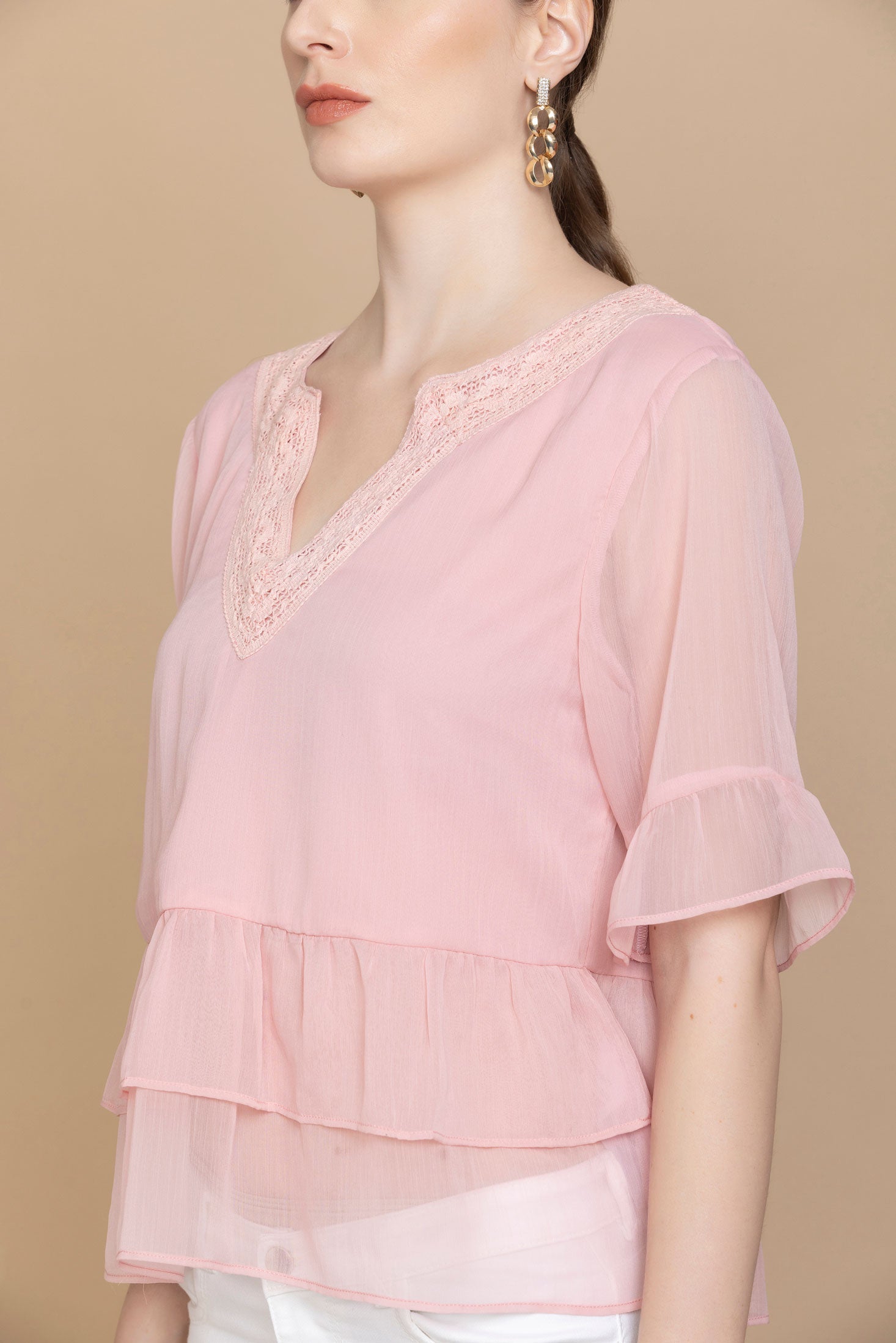 Haut Alipha en dentelle