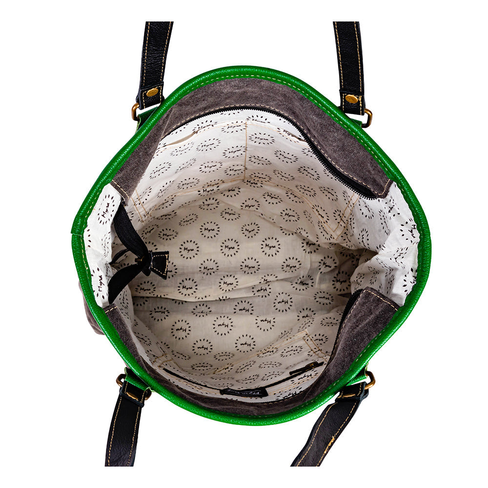 Sac en toile et cuir Marianna Floral