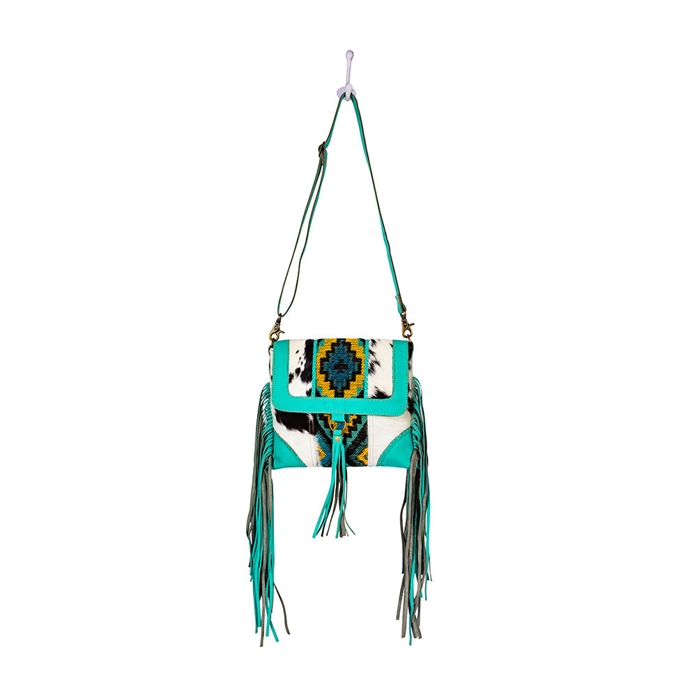 Sac en toile et hairon Tonga Ridge turquoise