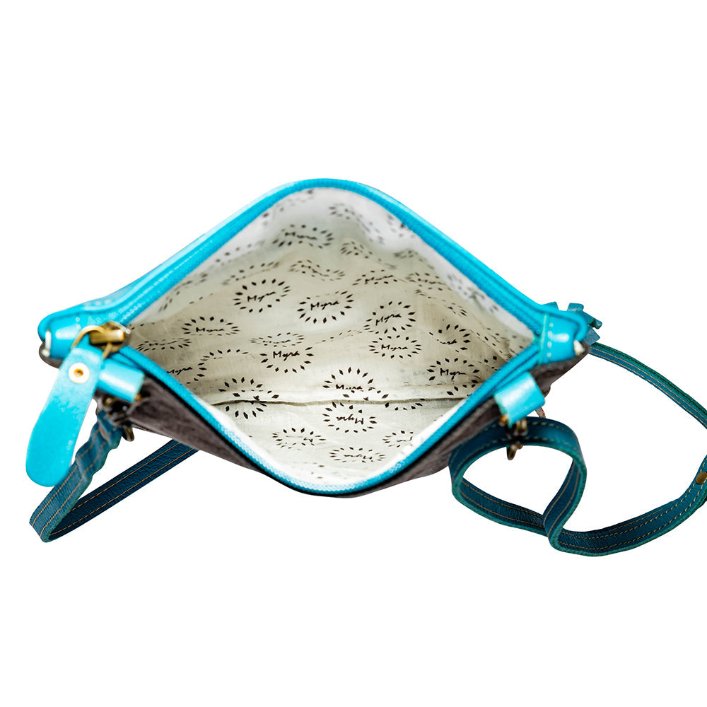 Petit sac en toile et poil de vache Fence Creek
