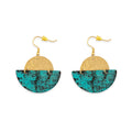 Boucles d'oreilles Lever de soleil, coucher de lune