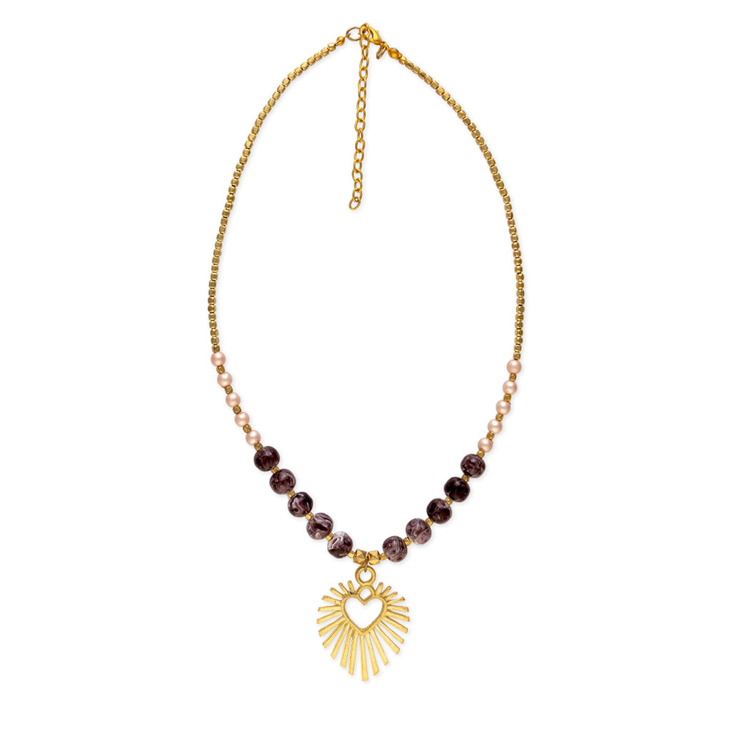 Collier Agate "Mon Chéri"