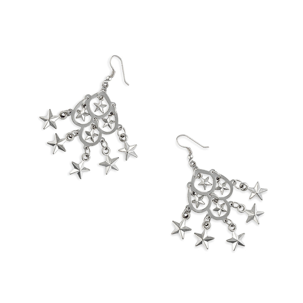 Boucles d'oreilles étoiles dans le ciel