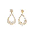 Boucles d'oreilles en cuir pleine fleur mystique