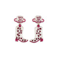 Boucles d'oreilles Let's Go Girls en rouge