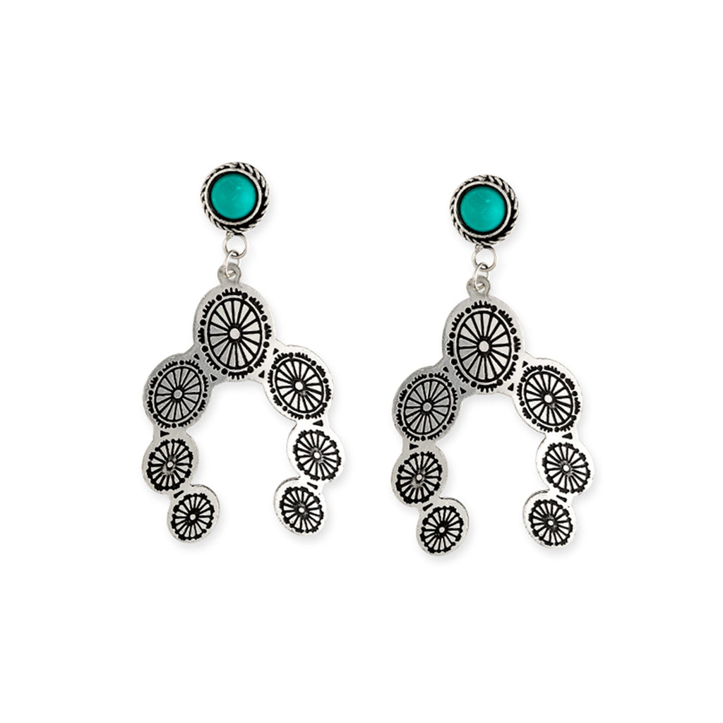 Boucles d'oreilles Concho fer à cheval