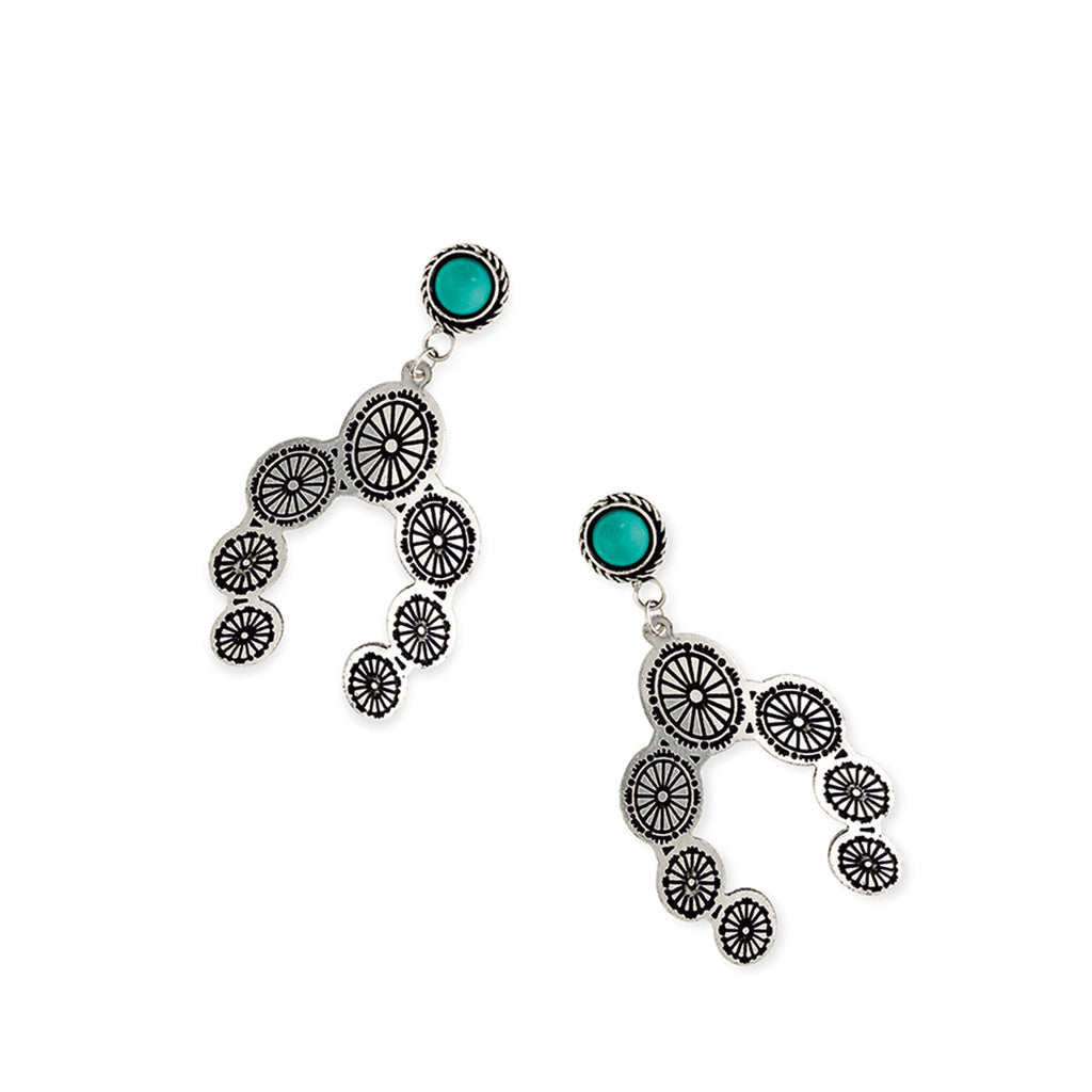 Boucles d'oreilles Concho fer à cheval