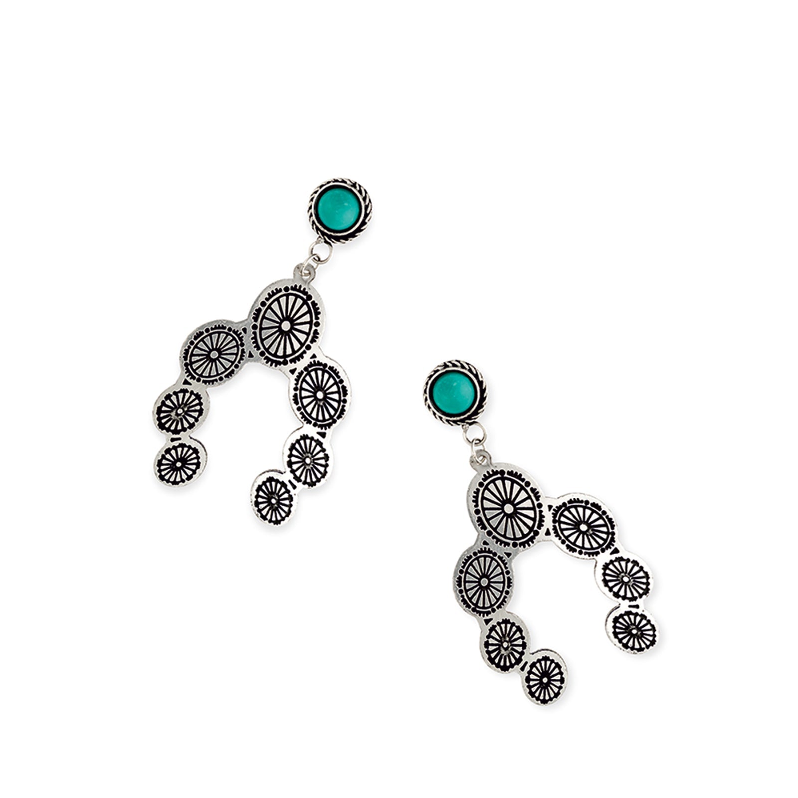 Boucles d'oreilles Concho fer à cheval