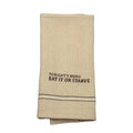 EAT IT OR STARVE TORCHON DE VAISSELLE '' ENSEMBLE DE 2 ''