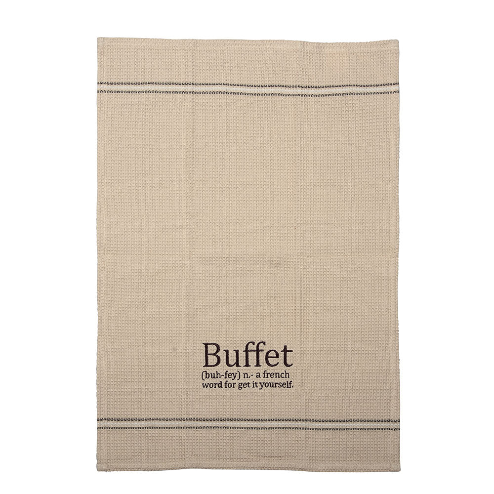 TORCHONS DE BUFFET LOT DE 2