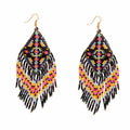 Boucles d'oreilles perlées « Vents de couleur »
