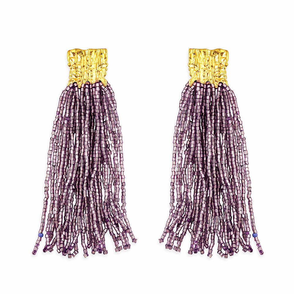 Boucles d'oreilles perlées "Passion du Cœur"