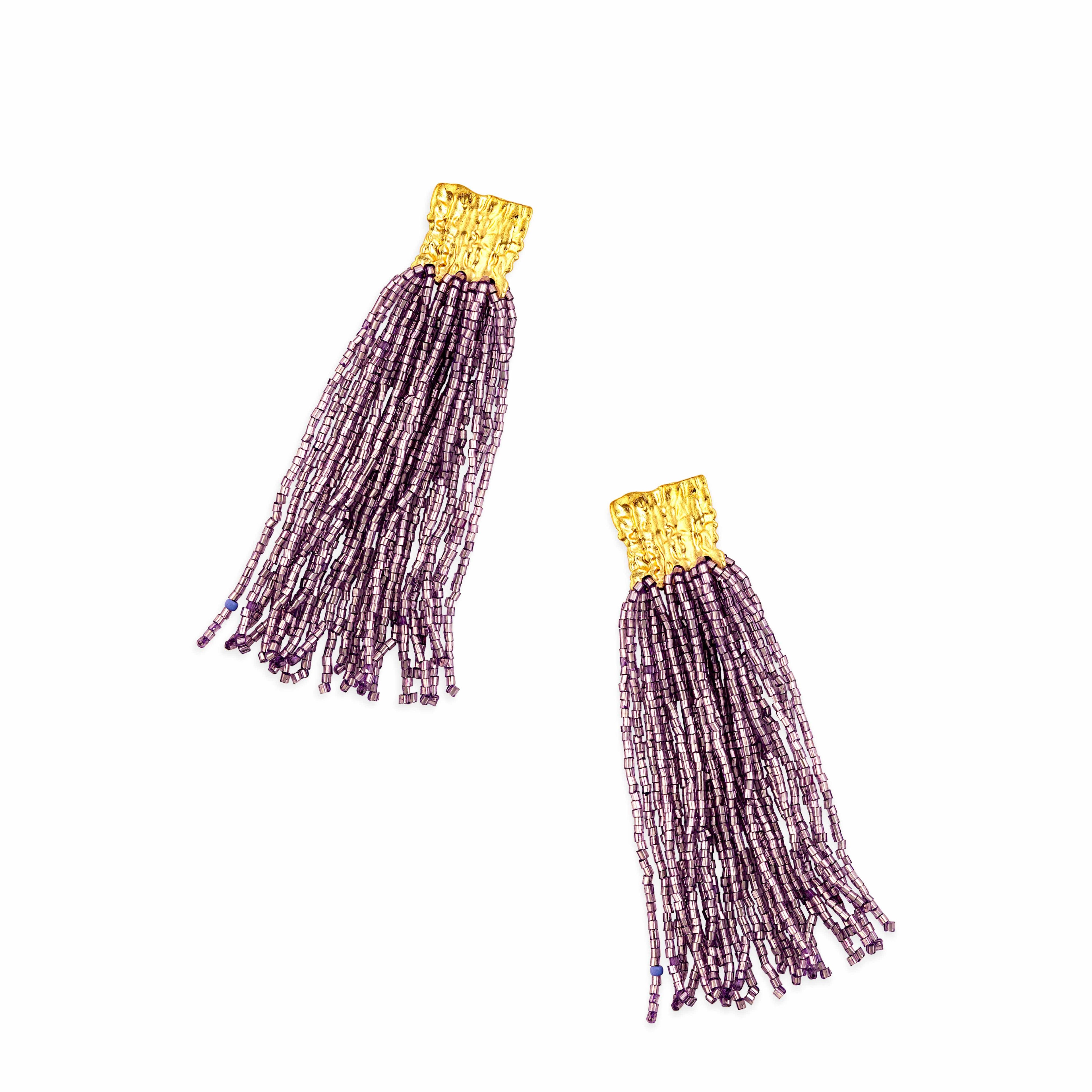 Boucles d'oreilles perlées "Passion du Cœur"
