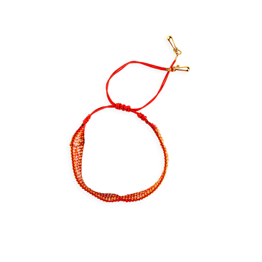 Bracelet perlé ambiance tribale