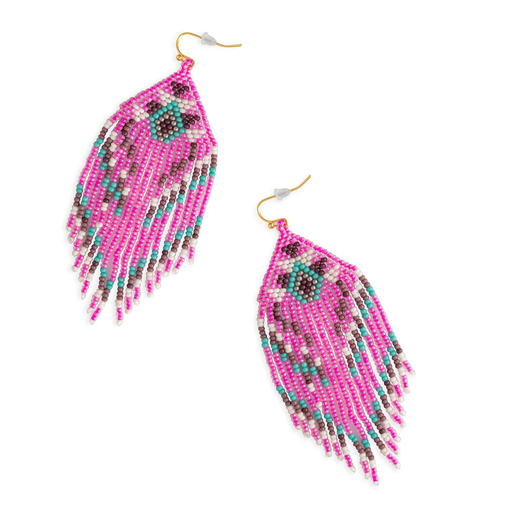 Boucles d'oreilles Ma-Apoli perlées