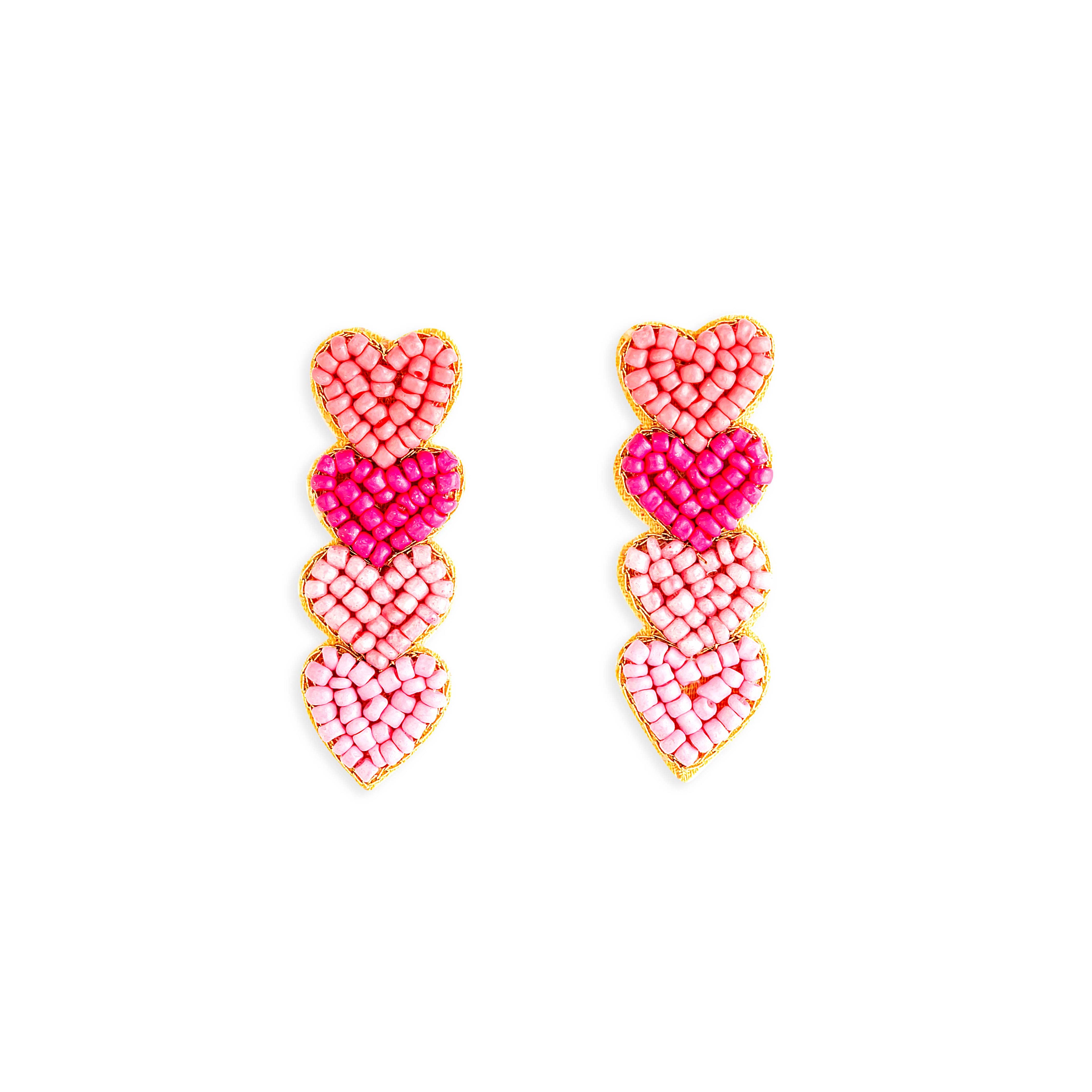 Boucles d'oreilles perles Primevère