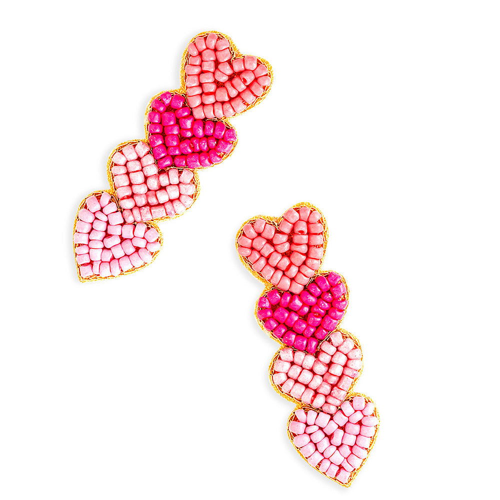 Boucles d'oreilles perles Primevère