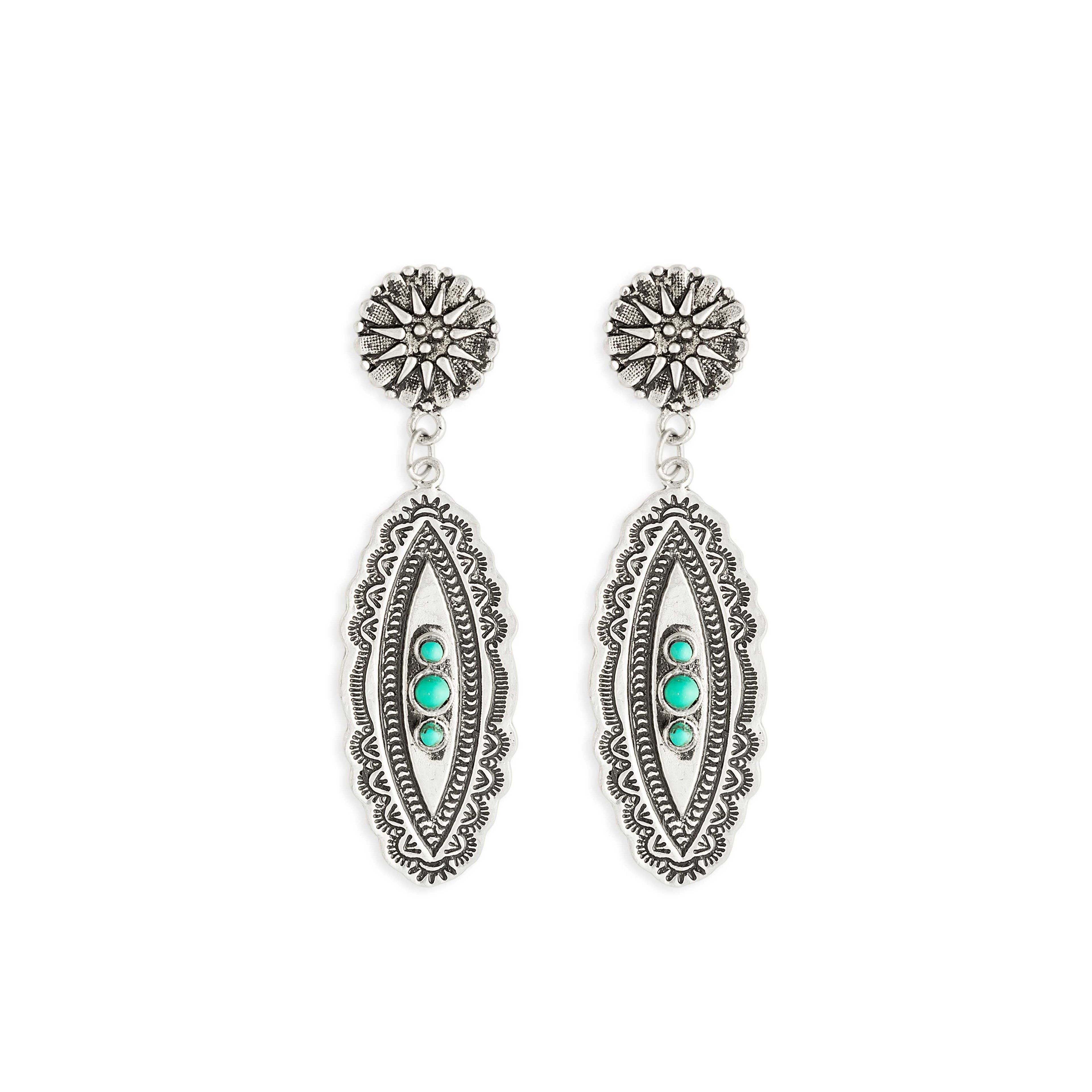 Boucles d'oreilles Sunny Trail argentées