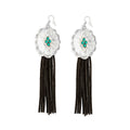 Boucle d'oreille frange Zinnia Canyon noire