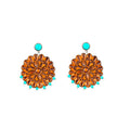 Boucles d'oreilles en cuir ciselé Cassie Wildflower