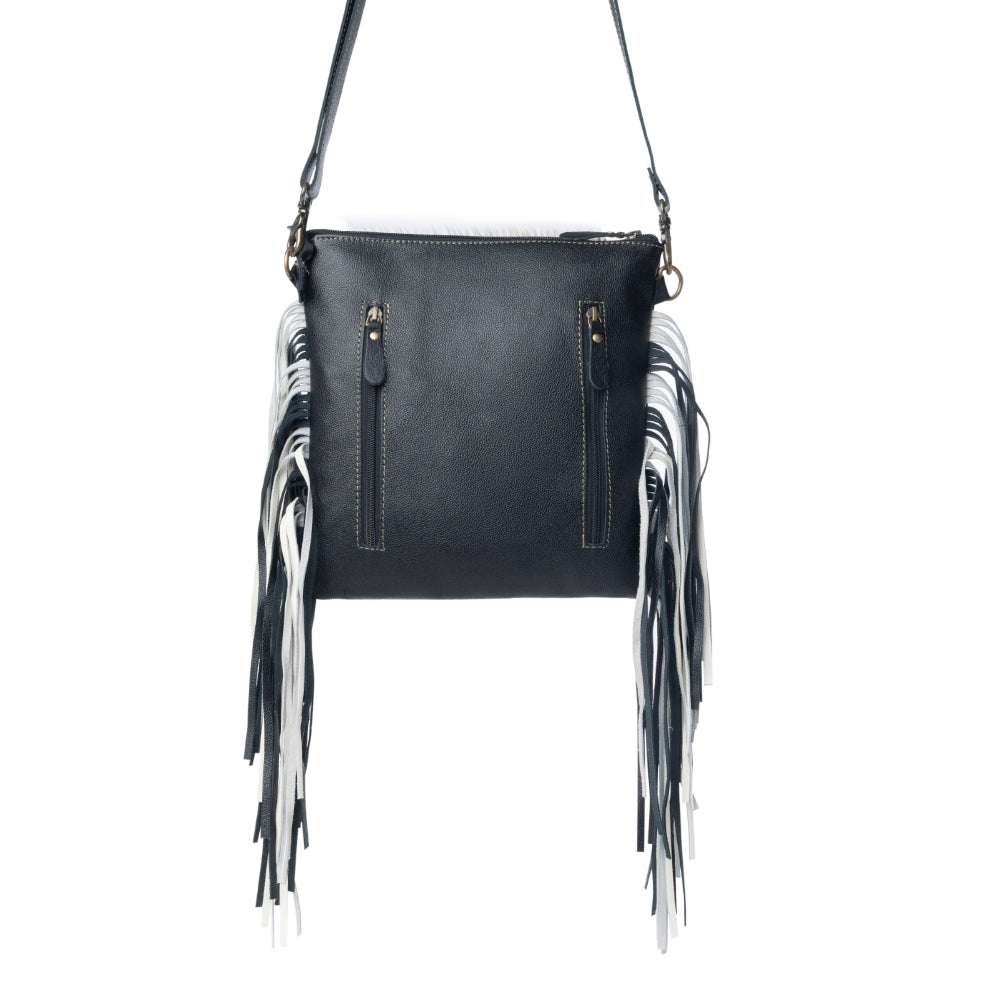 Sac à bandoulière Myra Chilton Draw Hairon pour port dissimulé – Élégant sac en cuir et peau de vache avec sangle réglable