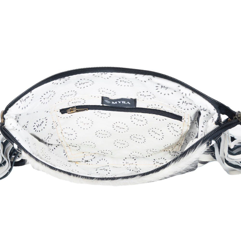 Sac à bandoulière Myra Chilton Draw Hairon pour port dissimulé – Élégant sac en cuir et peau de vache avec sangle réglable