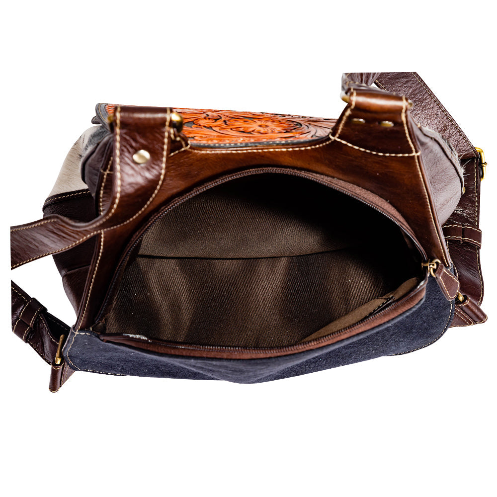 Sac à dos en cuir repoussé Daisy Hill