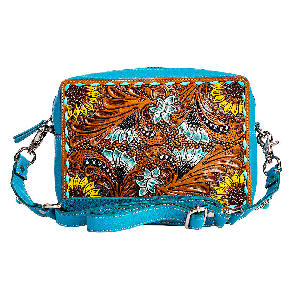 Sac en cuir ciselé Blooms on the Trail