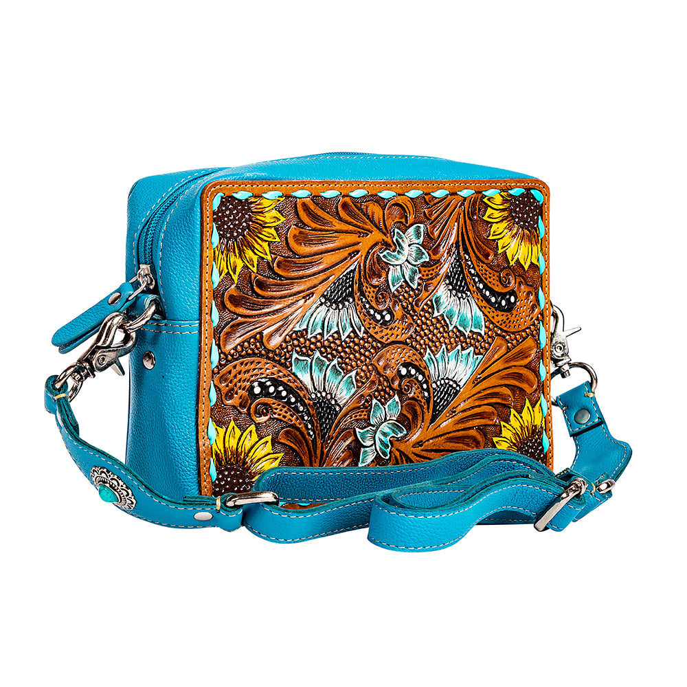 Sac en cuir ciselé Blooms on the Trail