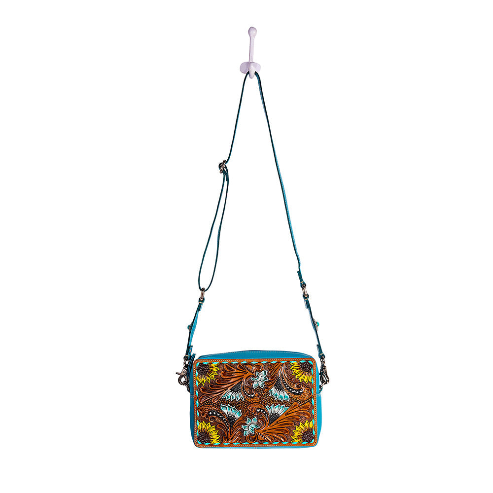 Sac en cuir ciselé Blooms on the Trail