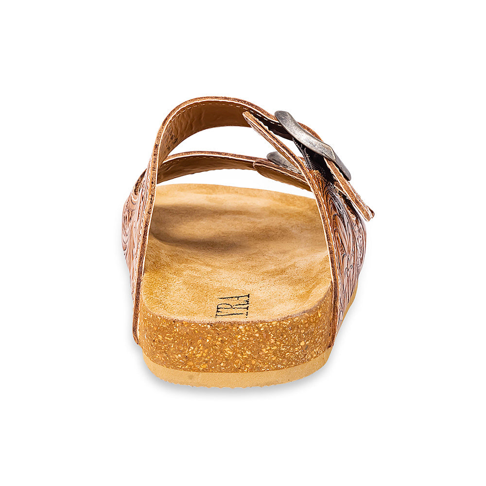 Sandales Darla en cuir repoussé