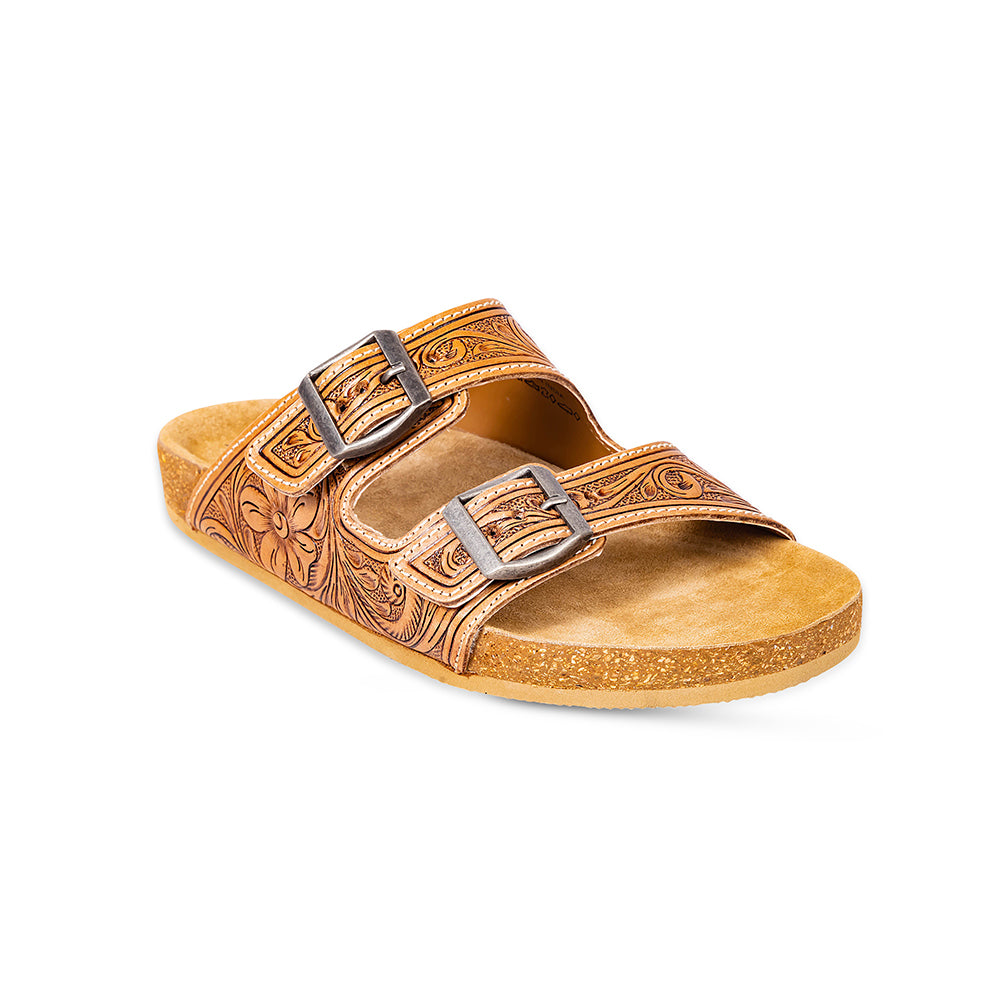 Sandales Darla en cuir repoussé