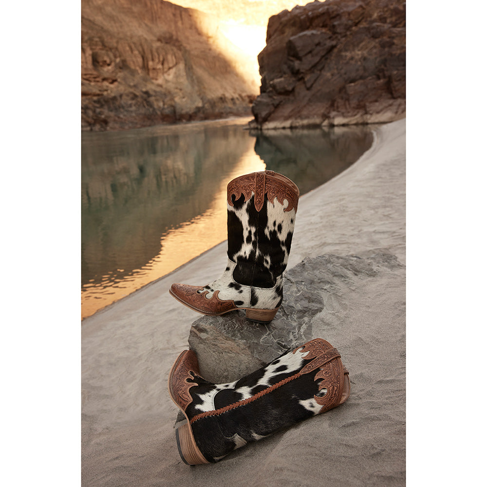 Bottes montantes en cuir pleine fleur Adelaide