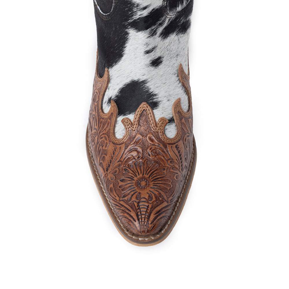 Bottes montantes en cuir pleine fleur Adelaide