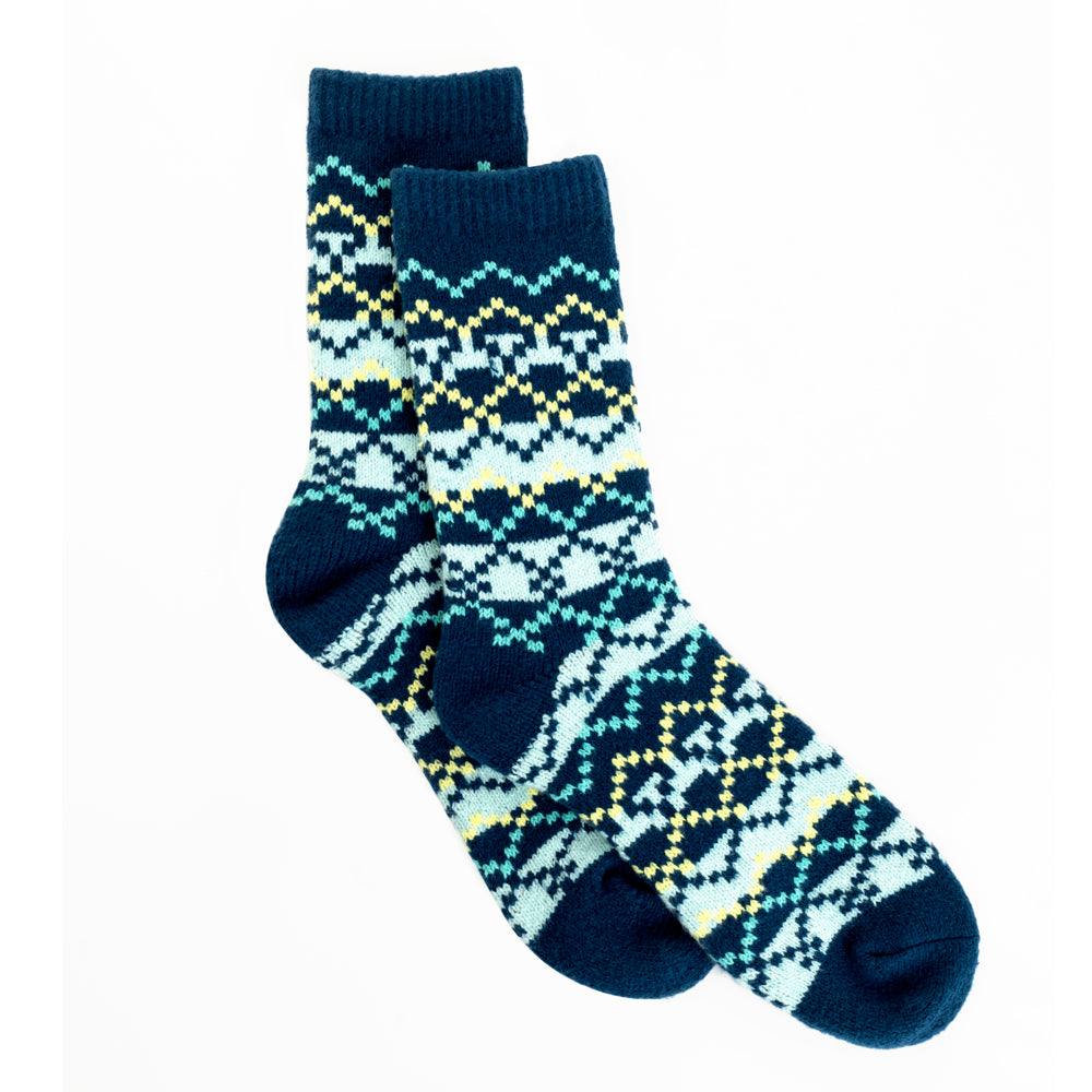 Chaussettes à motifs bleus Sokker