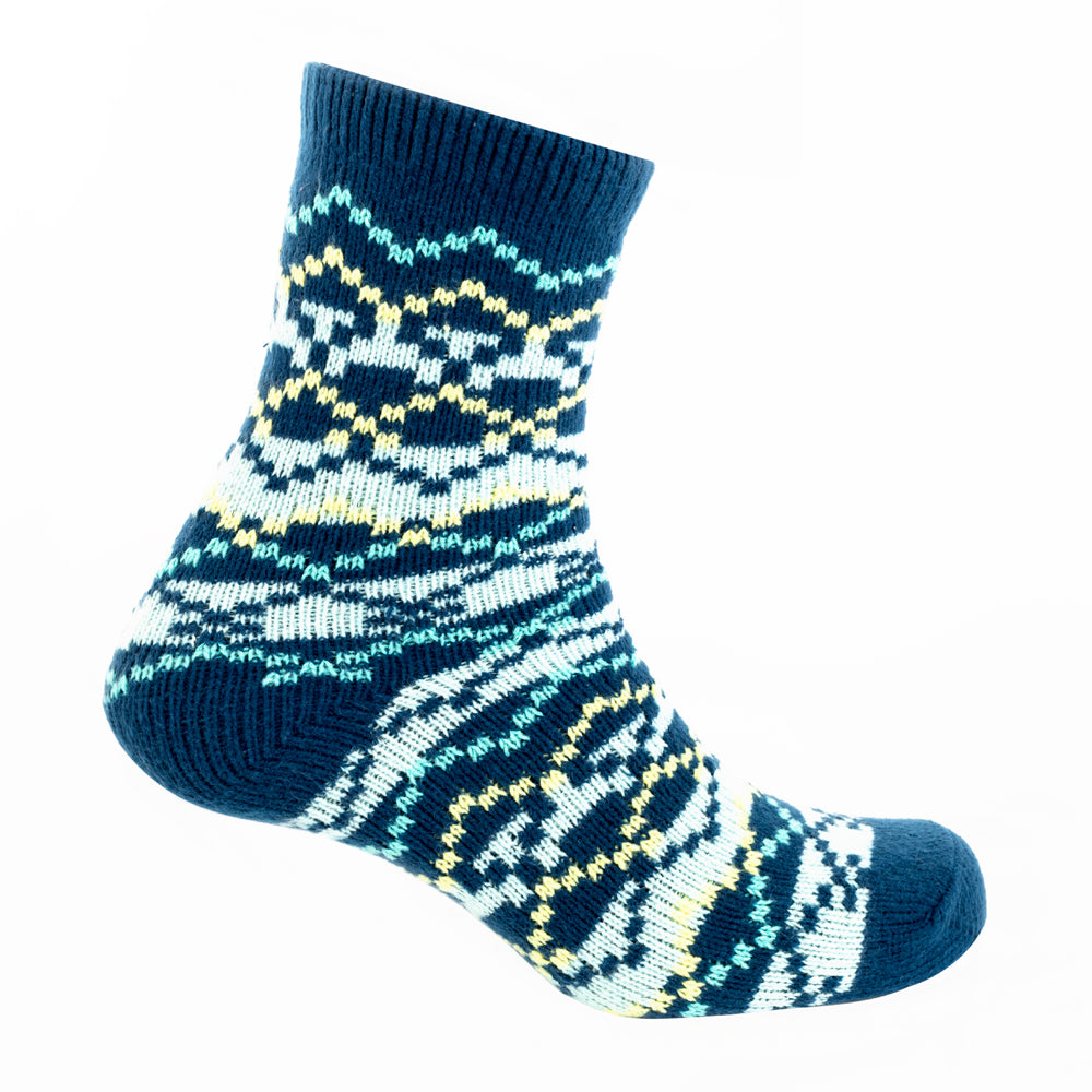 Chaussettes à motifs bleus Sokker