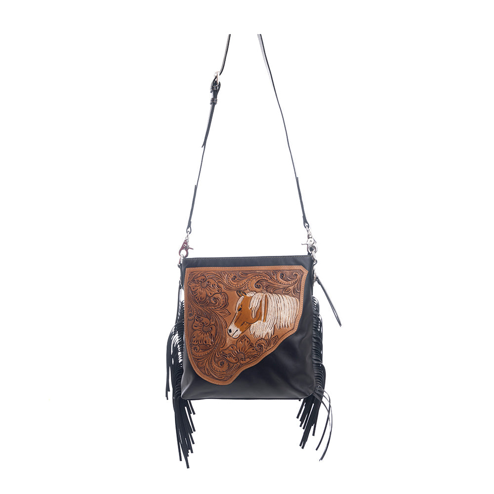 Sac en cuir repoussé "Esprit Étalon"