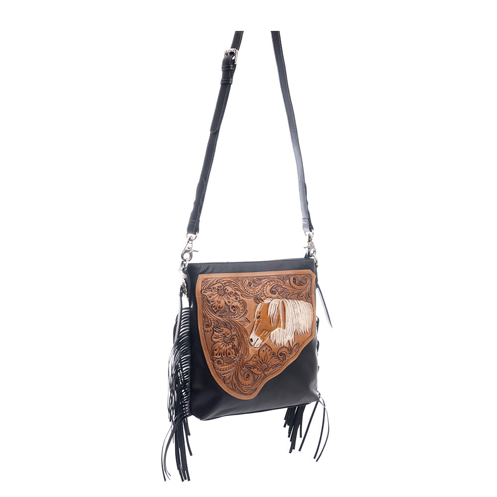 Sac en cuir repoussé "Esprit Étalon"