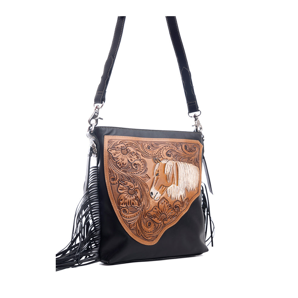 Sac en cuir repoussé "Esprit Étalon"